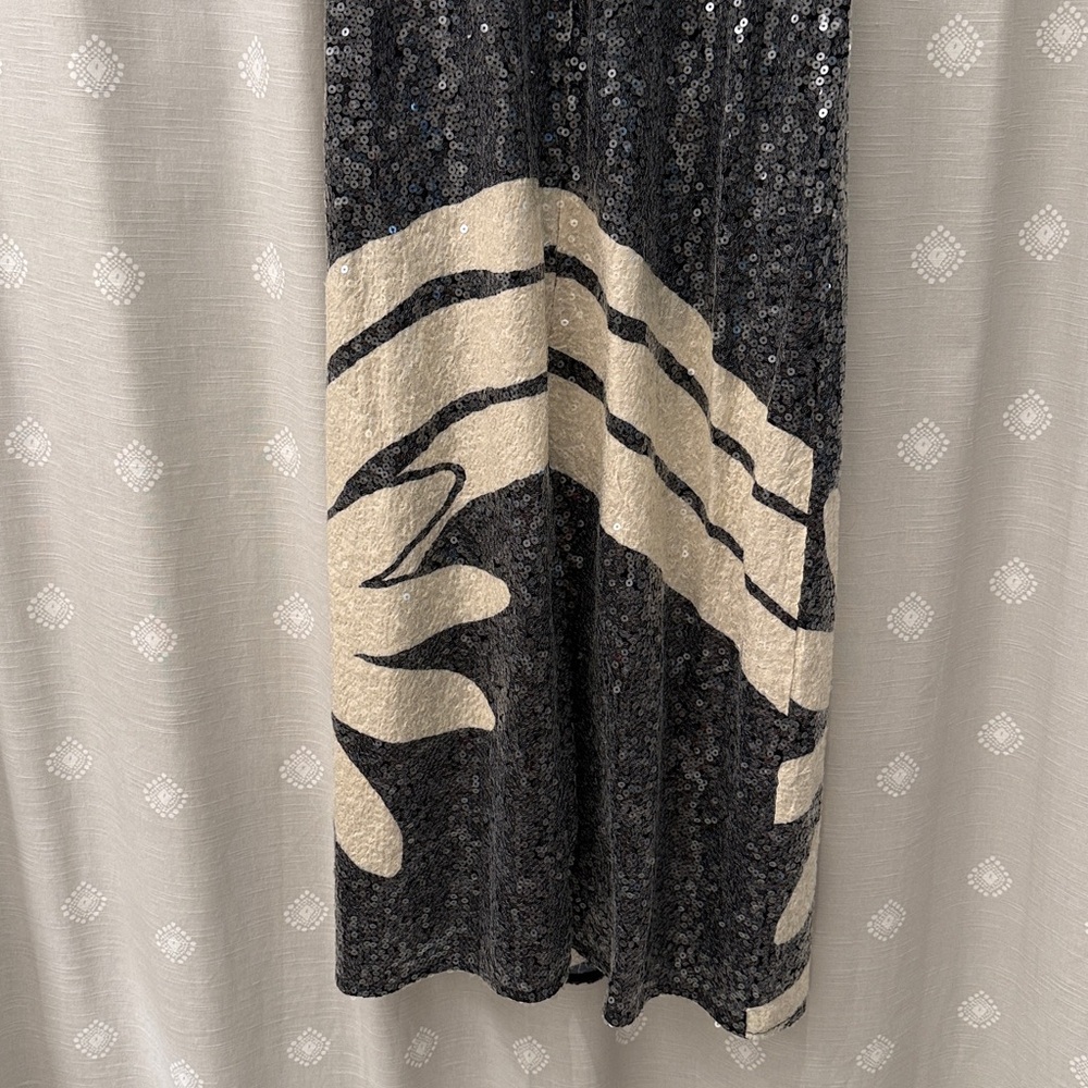 Farm Rio sequin halter column midi dress - Picture 5 of 7